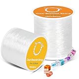 Alyvisun Elastisches Band für Armbänder, 0.5mm, 0.8mm Band für Armbänder...