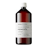 Rizinusöl 1000ml - reines Öl von wesentlich. - Pflege für Haut und Haar -...