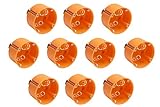 Meister Hohlwanddose Unterputz - 45 mm tief - orange - 10 Stück - Ø 68 mm...