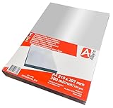 Albyco Klarsicht Einbanddeckel, Deckblatt, PVC Deckblätter,Klarsichtfolie -...