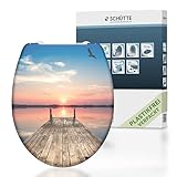 Schütte WC-Sitz SUNSET SKY mit Absenkautomatik, Toilettendeckel mit Motiv und...