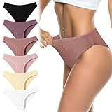 flintronic 6er Pack Unterhosen Damen Baumwolle, Stretch Slips, Baumwoll Hipster...