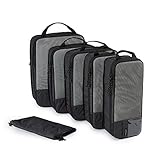 BAGSMART Packing Cubes Compression 6 Stück, Rucksack Koffer Organizer...