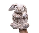 Uni-Toys - Handpuppe Hase - 24 cm (Höhe) - Plüsch-Puppe, Kaninchen -...