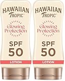 Hawaiian Tropic Satin Protection Sun Lotion Sonnencreme LSF 50+, 180 ml, 2er...