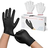 Onlyfire BBQ-Grillhandschuhe Set, 4 Nylon-handschuh mit 100 Stück Schwarze...