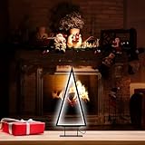 Carlo Milano Weihnachtsdeko-Baum: Design-Metall-Weihnachtsbaum, 96 LEDs, 46 cm...