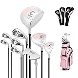 COSTWAY komplettes Damen Golfschläger Set, 9 teilig Golfschlägersätze...