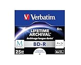 Verbatim MDISC BD-R Blu-ray Rohlinge, 25 GB, Blu-ray-Disc mit 4-facher...