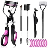 qiipii Wimpernzange Set 5 in 1 Eyelash Curler Kit mit Wimperntrenner Werkzeug...