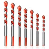 Mehrzweck Bohrer Set，7teilig Ø 3,4,5,6,8,10,12 mm Universalbohrer Set Profi...