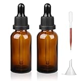 iulrtba Pipettenflaschen, 50 ml × 2 Braunglasflasche, Pipette Bottles Mit...