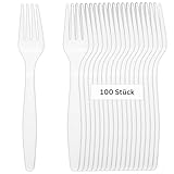 Linario® Mehrweggabeln aus Maisstärke - umweltfreundlich und nachhaltig - 18cm...
