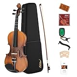 Eastar 4/4 Geige für Erwachsene Kinder Violine Set Anfänger mit Lernpunkt in...