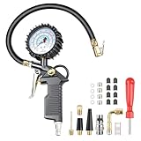 Behiruch Reifendruckprüfer, 220PSI Multifunktionaler Luftdruckprüfer mit...