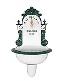 aubaho Brunnen Wandbrunnen 72cm Aluminium Waschbecken im Nostalgie antik Stil...