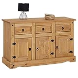 CARO-Möbel Sideboard Salsa Kommode Mexiko Stil Highboard Anrichte Kiefer massiv...