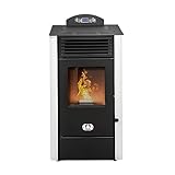 STUFE A PELLET ITALIA California 8 KW | Pelletöfen Effizienz 91% Heizt 70m²...