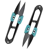 2 Stück Fadenschere - Scharfe Schneiderschere - breitegriffe U-Förmiger...