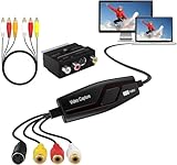 Video Capture Card, USB 2.0 Video Capture Device, Video Converter Grabber for...