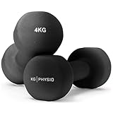 KG PHYSIO Neopren Hanteln Set - Inkl. Fitnessposter mit 32 Übungen,...