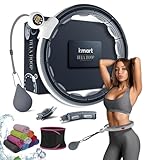 Smart Weighted Hula Ring Hoops, Hula Circle Abnehmbarer Fitnessring mit 360 Grad...