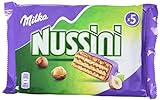 Milka Nussini - Haselnusscrème-Waffelschnitten mit Schokoladenüberzug - 16 x...