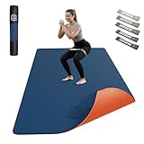 HAPBEAR Yogamatte XXL-183cmx91cmx6mm Dicke, Extra Groß Rutschfest Breit Yoga...