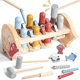 Klopfbank ab 1 Jahr - Montessori Spielzeug ab 1 Jahr Hammerspiel Kinderspielzeug...