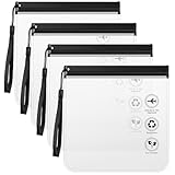 Tatxmalv 4 Stück Transparente Kulturtasche, 20 X 20 cm Flüssigkeitsbeutel...