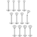 Chriscoco 16G 12Pcs Helix Chirurgenstahl Piercing Ohr Conch Nasenpiercing Tragus...