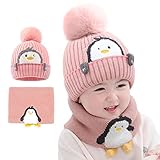 auvstar Kinder Jungen Mädchen Mütze Schal Set,wintermütze Baby Winter Herbst...