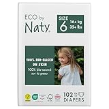 Eco by Naty Baby Öko Windeln - umweltfreundliche Premium-Bio Windeln aus...