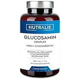 Glucosamin Chondroitin MSM Hochdosiert Kapseln mit Boswellia Kollagen -...