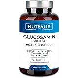 Glucosamin Chondroitin MSM Hochdosiert Kapseln mit Boswellia Kollagen -...