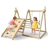5-in-1 großer Montessori Indoor-Kletterrahmen, Innenkletterwände, mit...