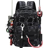 Aceshop Angeltasche, Wasserdichter Angelgerät Rucksack Angelrucksack Military...