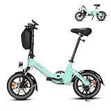 Bodywel T16PRO Mini E Bike 14 Zoll Elektrofahrrad 250W 36V/7.8AH Akku mit APP...