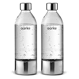 Aarke 2er-Pack PET-Flaschen für Wassersprudler Carbonator 3, BPA-frei mit...