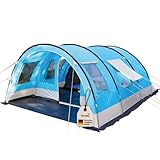 Skandika Tunnelzelt Helsinki für 6 Personen | Familienzelt mit teilbarer...