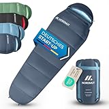 NORDMUT® Schlafsack Erwachsene – kleines Packmaß & Ultraleicht (900/1500g)...