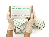 SF Latexhandschuhe XL Weiß – 100 Stück Einweghandschuhe, Einmalhandschuhe,...