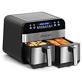 Panana Airfryer mit Doppelkorb, Airfryer XL mit 9L hoher Kapazität, 8...