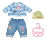 Baby Annabell Little Shirt und Hose, Puppenkleidung in blau, mit Kleiderbügel,...