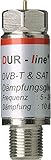 Dur-Line Dämpfungsglied 10 dB für Kabel- DVBT- und Satbereich mit exzellentem,...