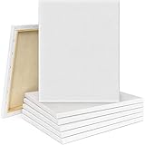 Tebery 10 Stück 30x40cm Keilrahmen, Leinwand Set aus 100% Baumwolle, Weiße...
