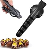 Viojrlly Kastanien Schneider, Edelstahl Kastanien Clip, Kastanienöffner, 2 in 1...