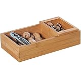 Kesper | Nussschale mit Nussknacker, Material: Bambus, Edelstahl, Maße: B 30 x...