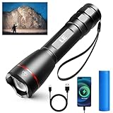 LE LED Taschenlampe Aufladbar USB, Extrem Hell 15000 Lux OSRAM P9 Taschenlampen,...