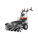 FUXTEC 4,9PS Benzin Kehrmaschine FX-KM1196 mit Bürste/Kehrbesen und 173cc...